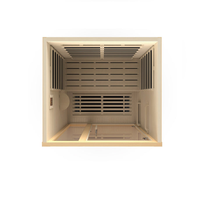 Golden Designs Llumeneres 2 Person Ultra Low EMF FAR Infrared Sauna - DYN-6215-02 - PrimeFair