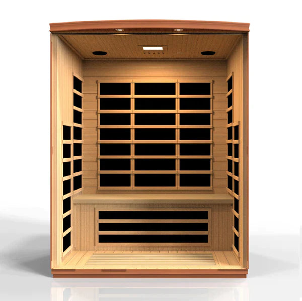 Golden Designs Lugano 3 Person Ultra Low EMF FAR Infrared Sauna - DYN-6336-03