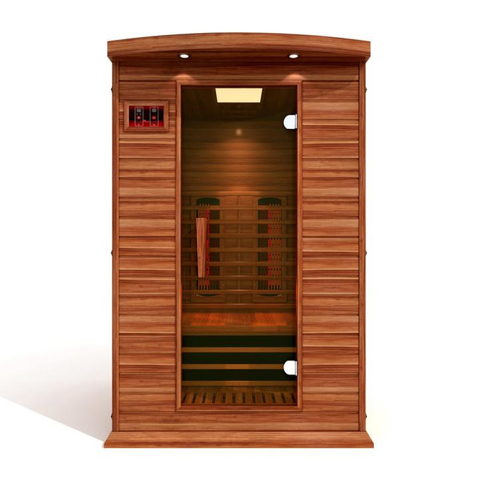 Golden Designs Maxxus 2 Person Full Spectrum Infrared Carbon Canadian Red Cedar Sauna MX-M206-01-FS CED