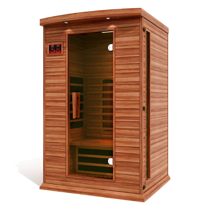 Golden Designs Maxxus 2 Person Full Spectrum Infrared Carbon Canadian Red Cedar Sauna MX-M206-01-FS CED