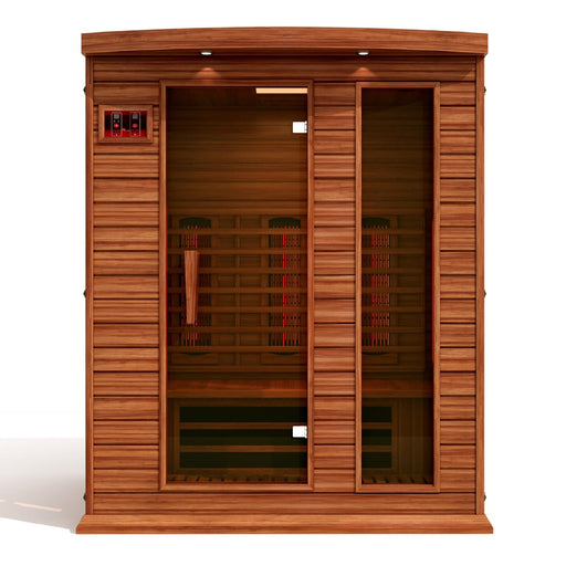 Golden Designs Maxxus 3 Person Full Spectrum Infrared Sauna - Canadian Red Cedar - PrimeFair