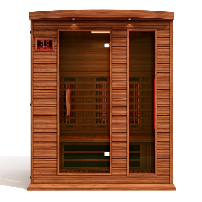 Golden Designs Maxxus 3 Person Full Spectrum Infrared Sauna - Canadian Red Cedar - PrimeFair