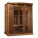 Golden Designs Maxxus "Avignon Edition" 3 Person Near Zero EMF FAR Infrared Sauna - Canadian Red Cedar - PrimeFair