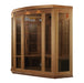 Golden Designs Maxxus "Chaumont Edition" 3 Person Corner Near Zero EMF FAR Infrared Sauna - Canadian Red Cedar - PrimeFair