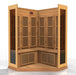 Golden Designs Maxxus "Chaumont Edition" 3 Person Corner Near Zero EMF FAR Infrared Sauna - Canadian Red Cedar - PrimeFair