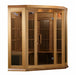 Golden Designs Maxxus "Chaumont Edition" 3 Person Corner Near Zero EMF FAR Infrared Sauna - Canadian Red Cedar - PrimeFair