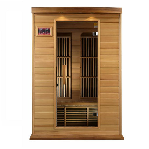 Golden Designs Maxxus "Cholet Edition" 2 Person Near Zero EMF FAR Infrared Sauna - Canadian Red Cedar - PrimeFair