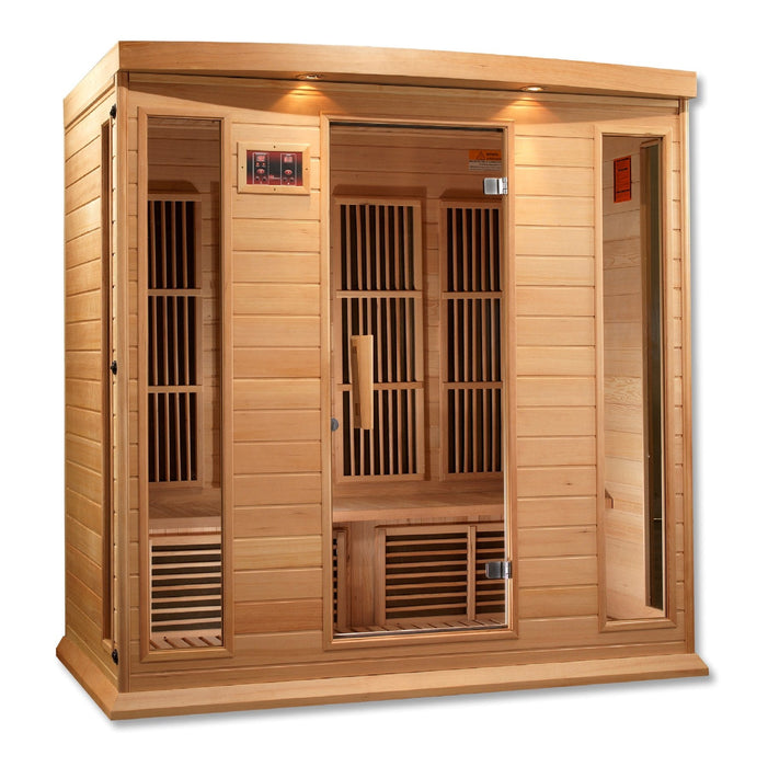 Golden Designs Maxxus 4 Person Low EMF FAR Infrared Sauna Canadian Hemlock - MX-K406-01 - PrimeFair