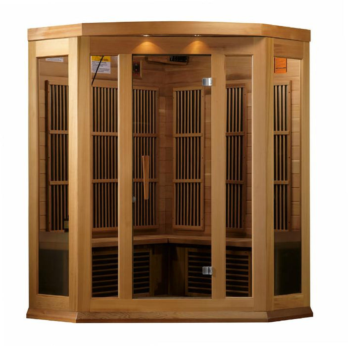 Golden Designs Maxxus Low EMF FAR Infrared Sauna Canadian Red Cedar - MX-K356-01 CED - PrimeFair