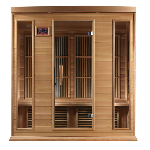 Golden Designs Maxxus 4 Person Low EMF FAR Infrared Sauna Canadian Red Cedar - MX-K406-01 CED - PrimeFair