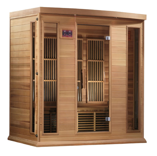 Golden Designs Maxxus 4 Person Low EMF FAR Infrared Sauna Canadian Red Cedar - MX-K406-01 CED - PrimeFair