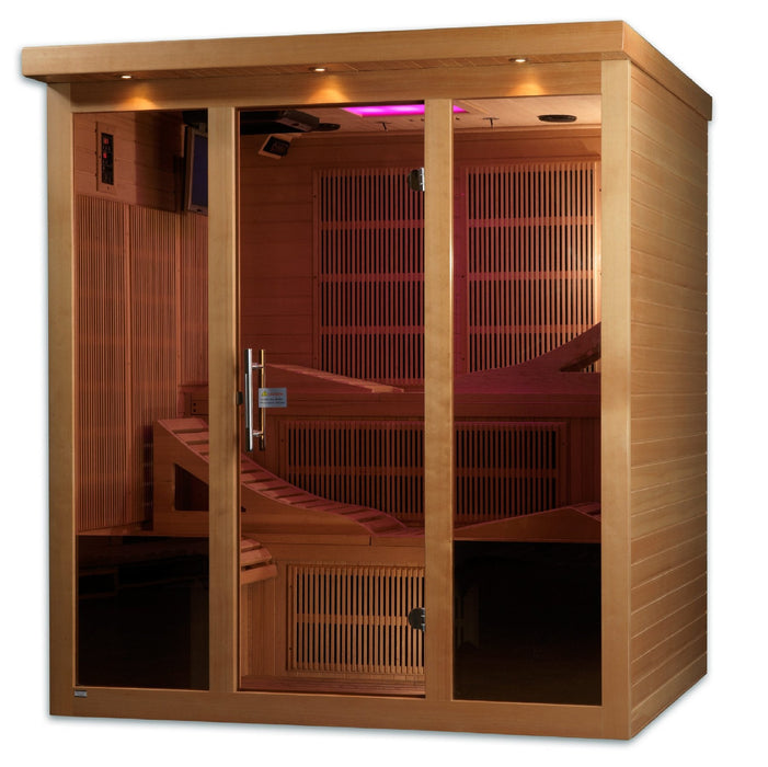 Golden Designs "Monaco Elite" 6-person PureTech Near Zero Far Infrared Sauna - GDI-6996-01 - PrimeFair