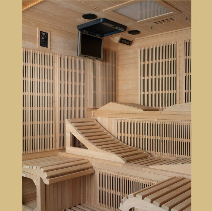 Golden Designs "Monaco Elite" 6-person PureTech Near Zero Far Infrared Sauna - GDI-6996-01 - PrimeFair