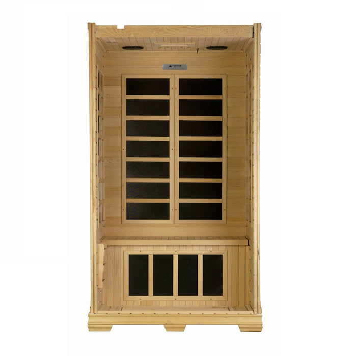 Golden Designs "Studio Elite" 1-2 Person PureTech Near Zero Far Infrared Sauna - GDI-6109-01 Elite - PrimeFair