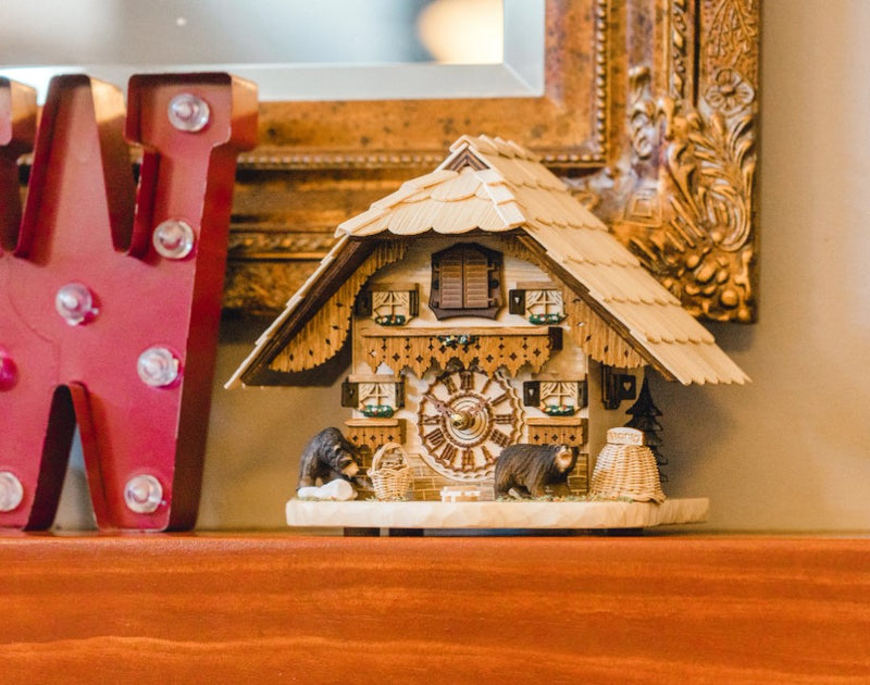 HermleClock Bendorf 9" Holiday Chalet Cuckoo Clock 66000