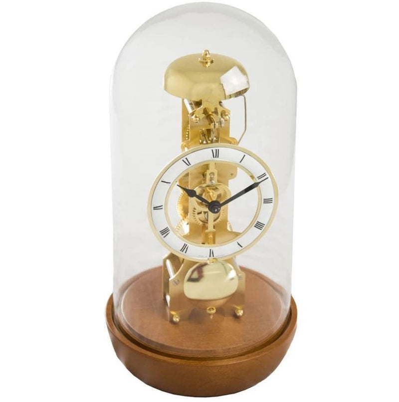 HermleClock Bronx 12" Modern Mechanical Table Clock in Light Cherry Finish 23018160791