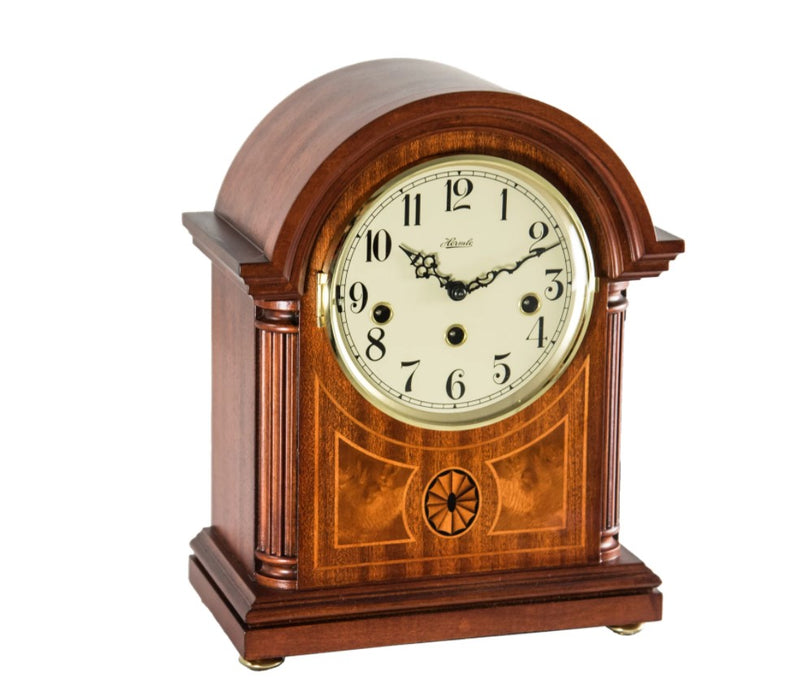 HermleClock Clearbrook 12" Barrister Table Clock with Mechanical Chimes 22877070340