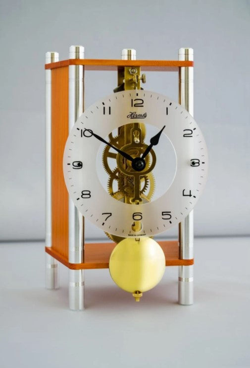 HermleClock Keri II 7.5" Modern Orange Table Clock 23036U30721