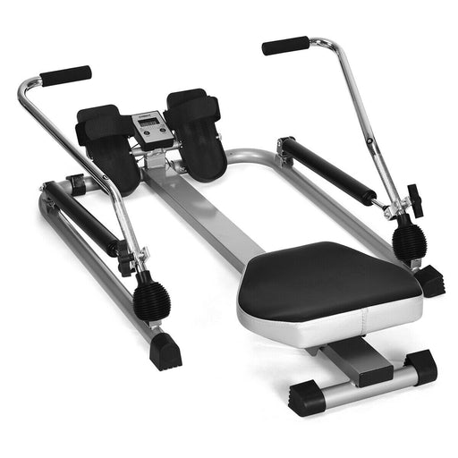 Home Exercise Rowing Machine Rower w/Adjustable Double Hydraulic Resistance