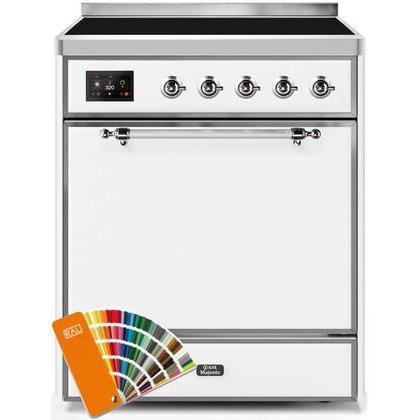 ILVE - Majestic II Series - 30 Inch Electric Freestanding Range (UMI30QNE3) - Custom RAL Color with Chrome Trim