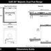 ILVE - Majestic II Series - 30 Inch Dual Fuel Freestanding Range Gas/Propane (UM30DQNE3) - Dimensions Chart