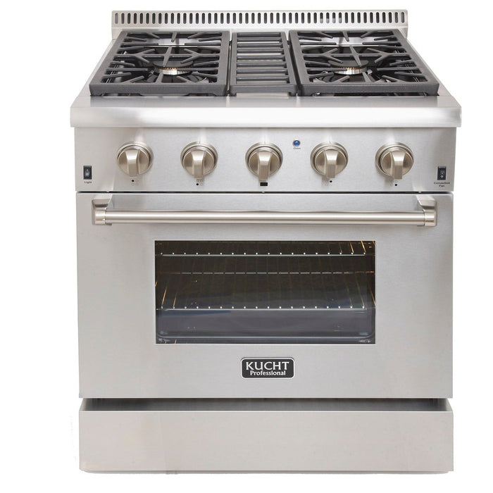 Kucht 30″ Freestanding Dual-Fuel Range KRD306F