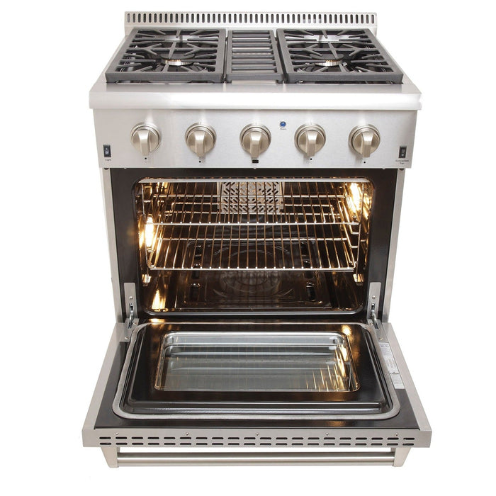 Kucht 30″ Freestanding Dual-Fuel Range KRD306F