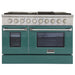 Kucht 48-in 8 Burners 4.2-cu ft / 2.5-cu ft Convection Oven Freestanding Double Oven Dual Fuel Range