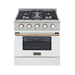 Kucht Professional 30-in 4 Burners 4.2-cu ft Convection Oven Freestanding Gas Range/Propane Gas