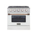 Kucht Professional 30-in 4 Burners 4.2-cu ft Convection Oven Freestanding Gas Range/Propane Gas