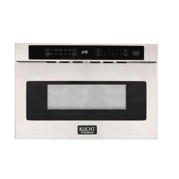 Kucht Professional 36 in. 5.2 cu ft. Natural Gas Range, Range Hood, Microwave Drawer & Dishwasher Package, AP-KNG361-S-8