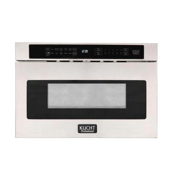 Kucht Professional 36 in. 5.2 cu ft. Natural Gas Range, Range Hood & Microwave Drawer Package, AP-KNG361-S-7