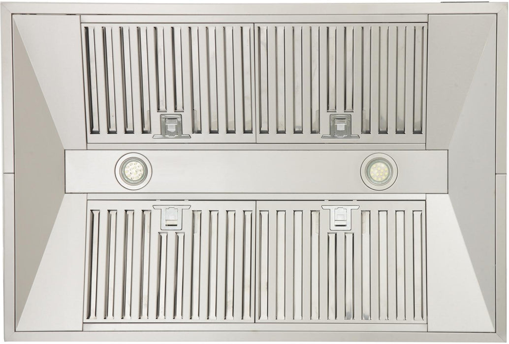 Kucht 36-Inch Island Mounted Range Hood 900CFM in Stainless Steel Modern Design (KRH3612IS)