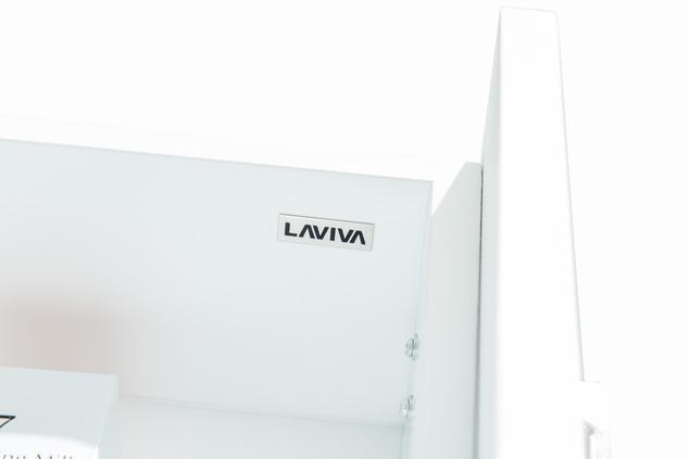 Laviva Nova 48" White Bathroom Vanity with White Ceramic Basin Countertop 31321529-48W-CB