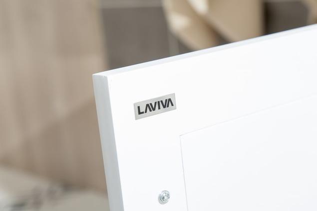 Laviva Wimbledon 60" White Double Sink Bathroom Vanity with Black Wood Marble Countertop 313YG319-60W-BW