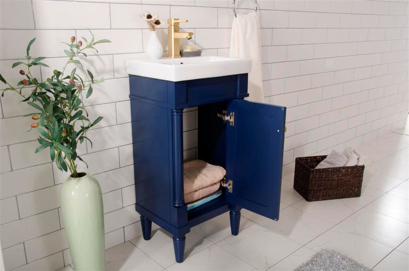 Legion Furniture 18" Blue Sink Vanity WLF9218-B