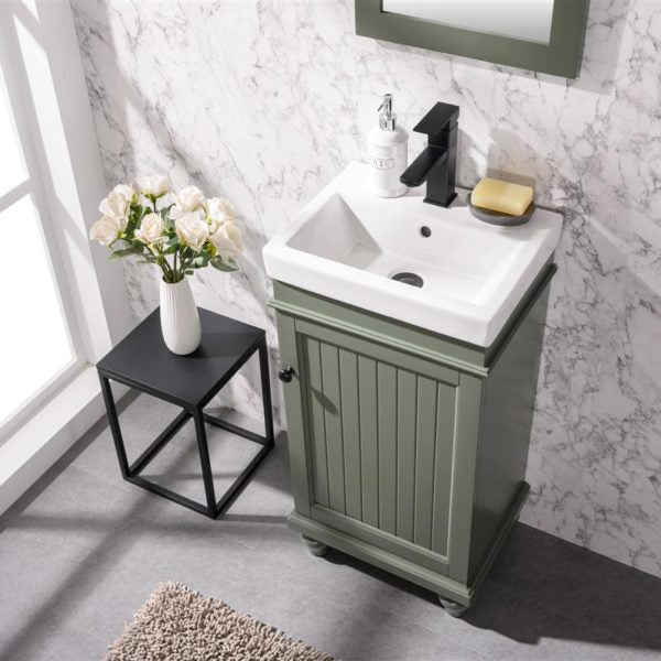 Legion Furniture 18" Pewter Green Sink Vanity