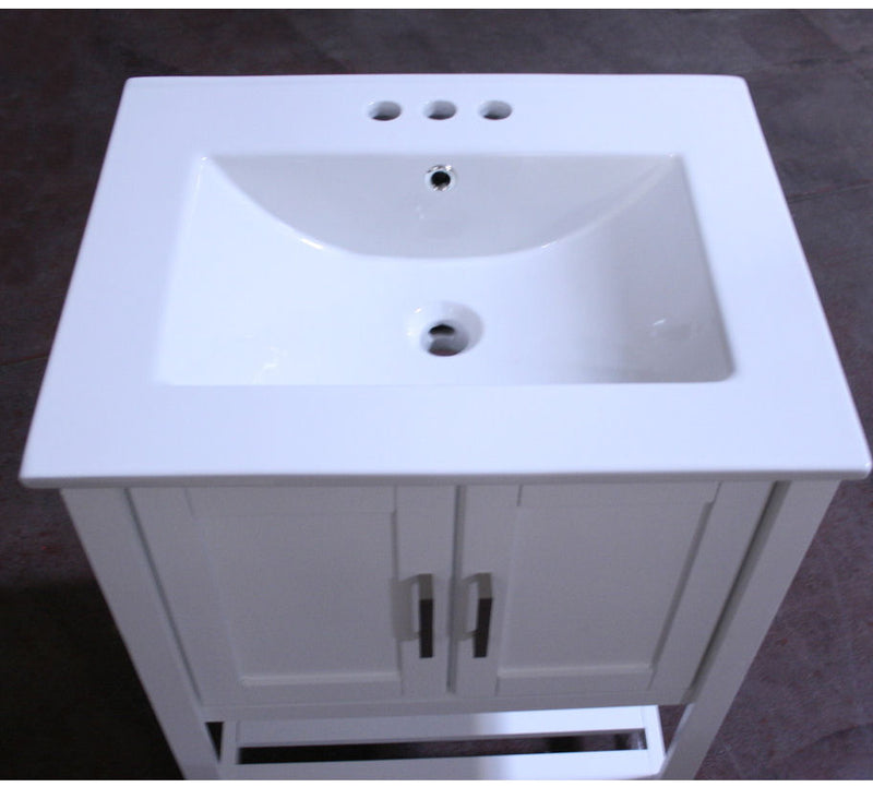 Legion Furniture 24" Sink Vanity Without Faucet WLF6020-W