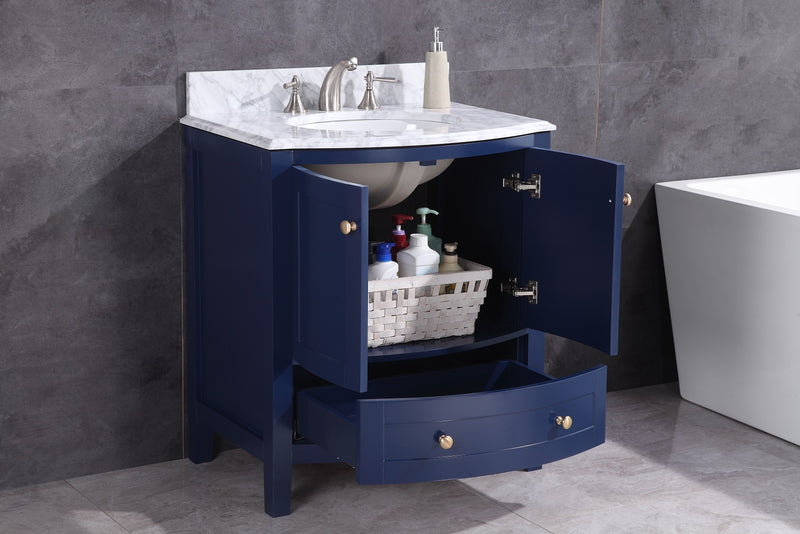 Legion Furniture 30" Blue Bathroom Vanity