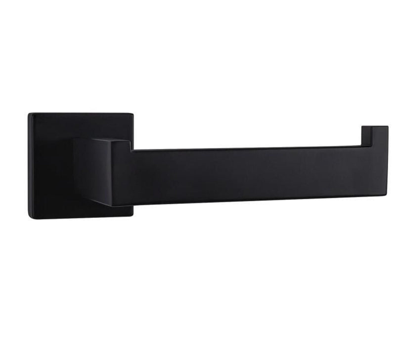 Lexora Bagno Lucido Stainless Steel Toilet Paper Holder - Matte Black LPH14152MB