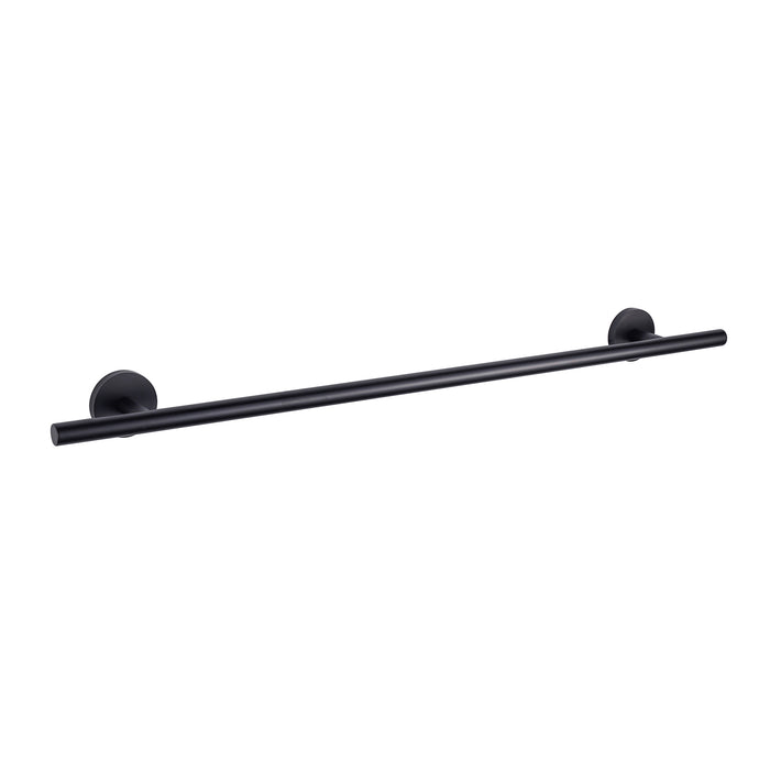 Lexora Bagno Nera Stainless Steel 30" Towel Bar - Matte Black LTB2416152MB