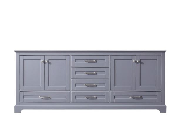 Lexora Dukes 80" Dark Grey Vanity Cabinet Only LD342280DB00000