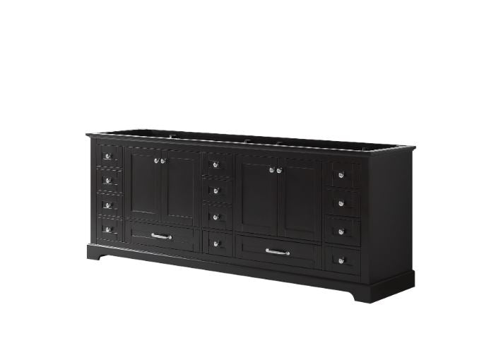 Lexora Dukes 84" Espresso Vanity Cabinet Only LD342284DG00000