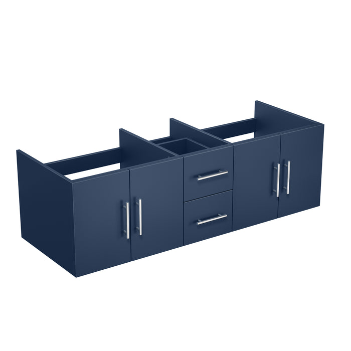 Lexora Geneva 60" Navy Blue Vanity Cabinet Only LG192260DE00000