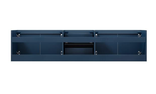 Lexora Geneva 80" Navy Blue Vanity Cabinet Only LG192280DE00000