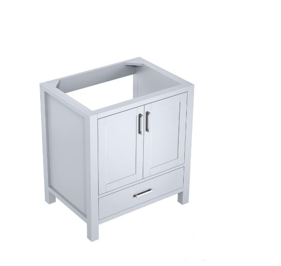 Lexora Jacques 30" White Vanity Cabinet Only LJ342230SA00000