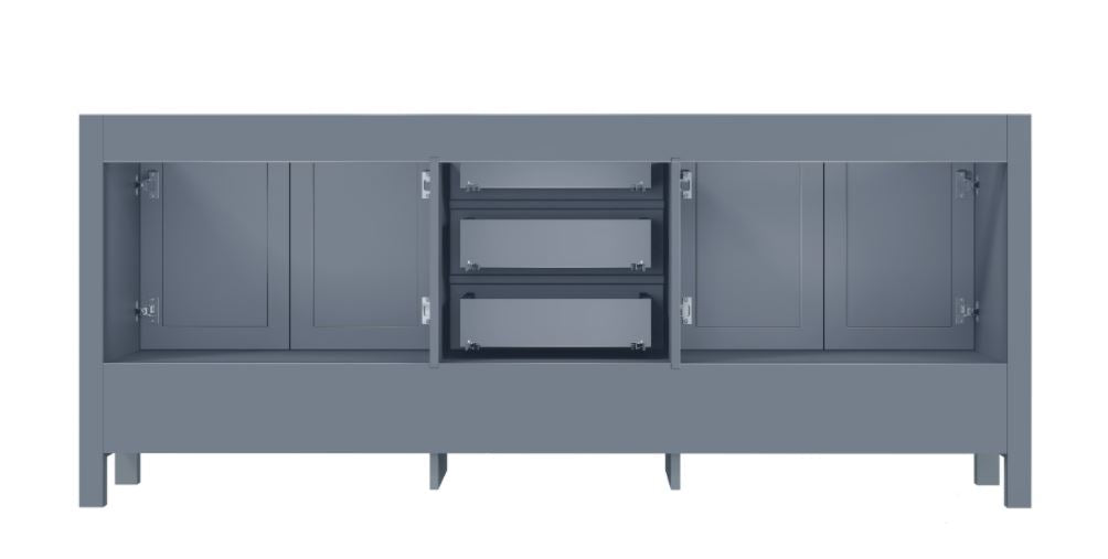 Lexora Jacques 80" Dark Grey Vanity Cabinet Only LJ342280DB00000