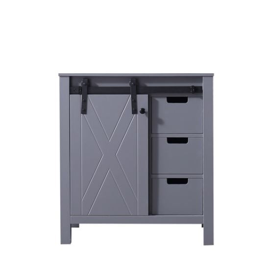 Lexora Marsyas 30" Dark Grey Vanity Cabinet Only LM342230SB00000