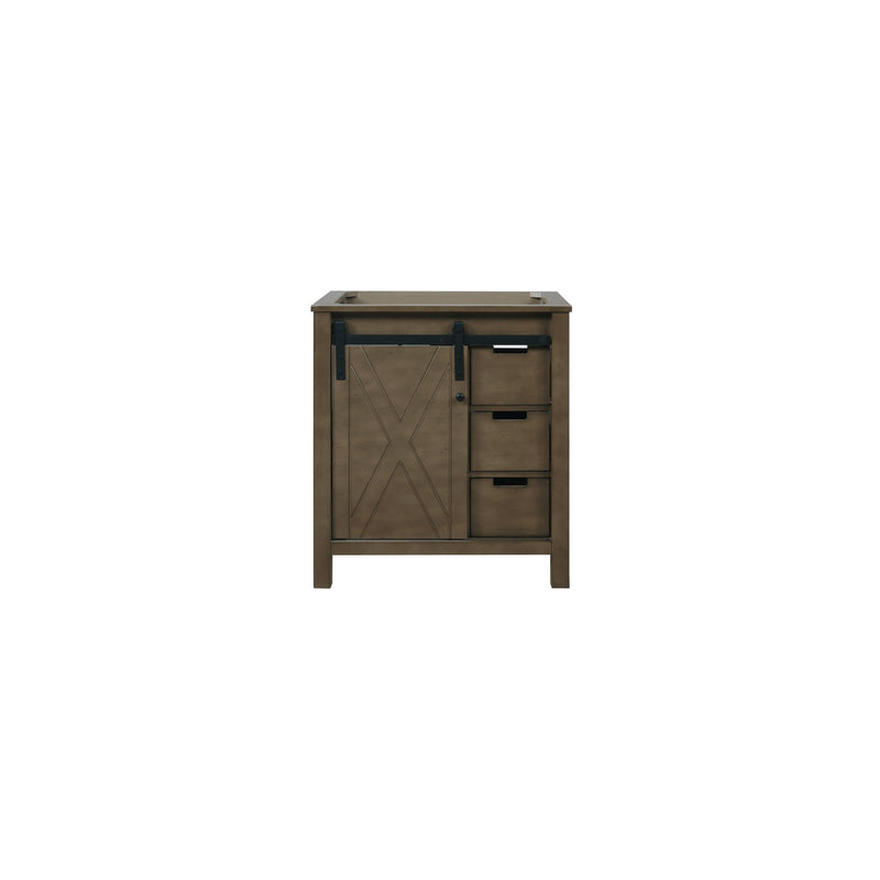 Lexora Marsyas 30" Rustic Brown Vanity Cabinet Only LM342230SK00000