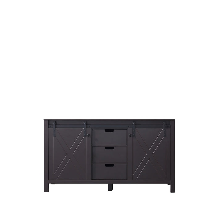 Lexora Marsyas 60" Brown Vanity Cabinet Only LM342260DC00000